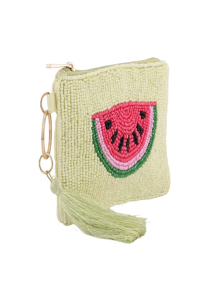 VOYLLA Sweet Slice Watermelon Beaded Coin Bag for Women,Party,Wedding,Festive,Gift for Women & Girls - Image 5